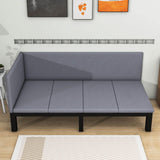 Linen Upholstered Twin Daybed Couch for Living Room