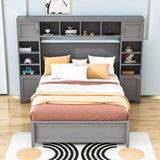 Smart Full Storage Bed Frame with Headboard and Charging Station