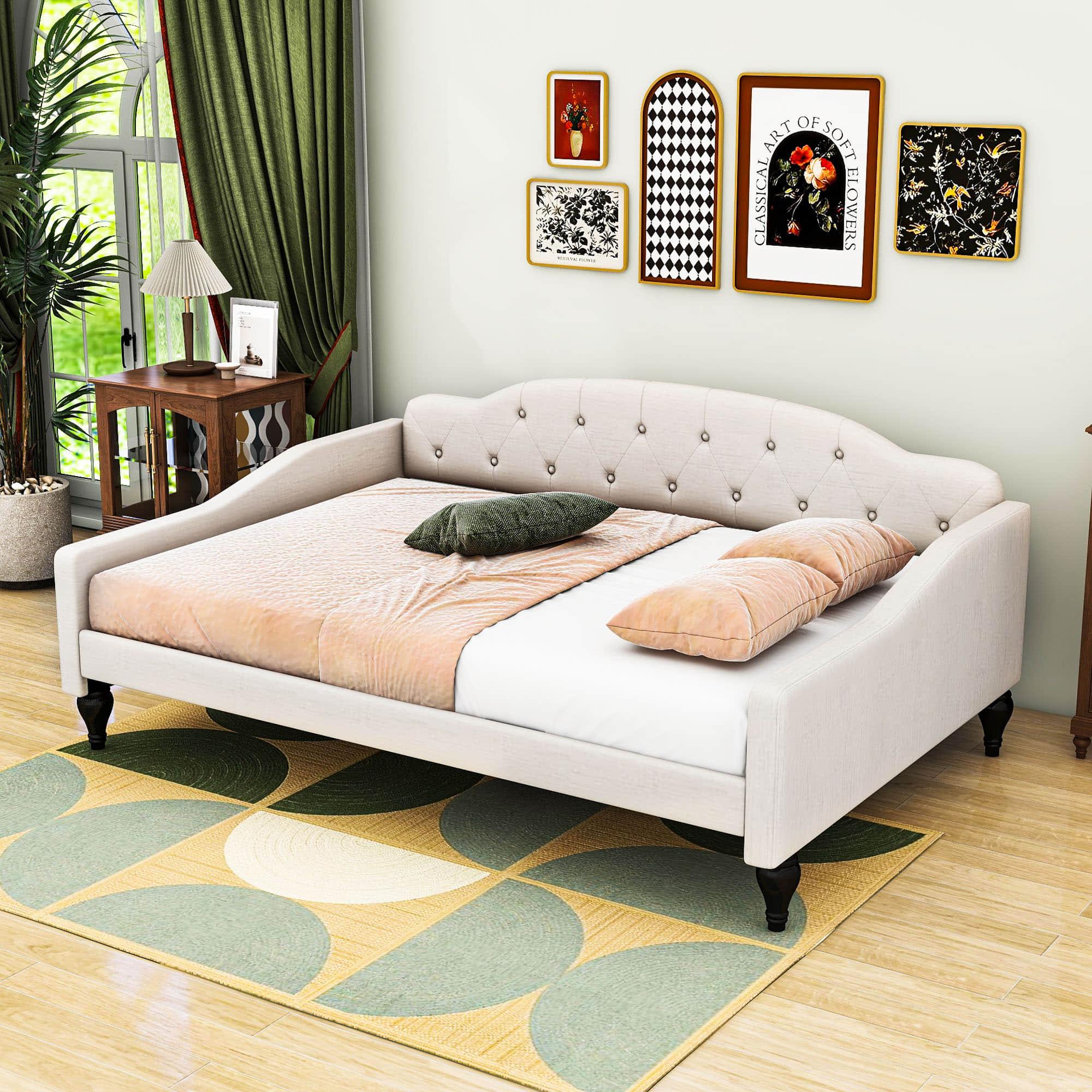 Upholstered Full Size Daybed for Adults