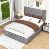 Modern Upholstered Full Bed Frame with Storage - Hydraulic Lift Up System