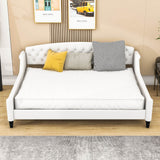 Modern Luxury Upholstered Full Size Daybed for Adults