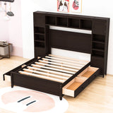 Smart Full Storage Bed Frame with Headboard and Charging Station