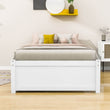 Solid Wood Twin Platform Bed Frame with Storage - [Drawers]