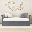 Modern Luxury Twin Size Upholstered Daybed with Storage for Adults