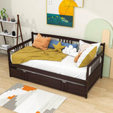 Wooden Twin Daybed with Twin Trundle