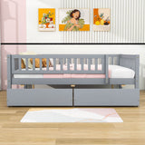 Full Size Toddler Nursery Daybed with Storage Drawers