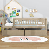 Full Size Toddler Nursery Daybed with Storage Drawers